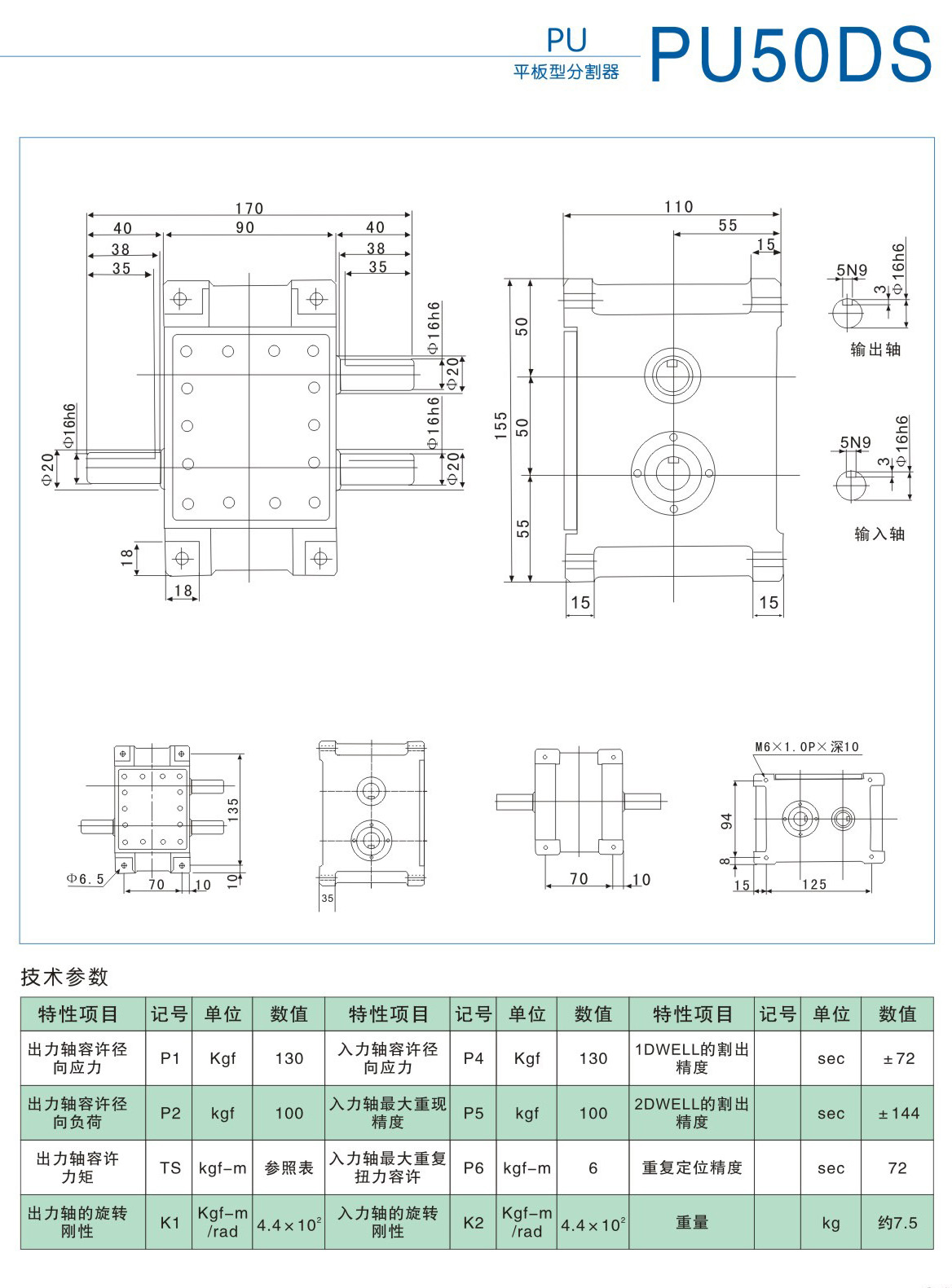 平板型分割器-PU50DS